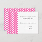 Cartons Réponse Motif Zigzag rose chaud (Devant / Derrière)