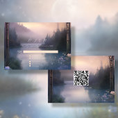 Cartons Réponse Mountain Lake Forest Stars Ethereal Rustic Mariage