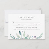 Cartons Réponse Mountain Meadow | Aquarelle Botanique Choix de rep (Devant)