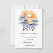 Cartons Réponse Nautique Coucher de soleil Couleur d'eau été Océan (Devant)