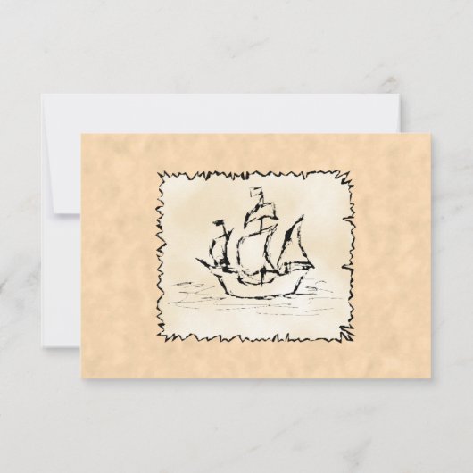 Cartons Réponse Navire pirate. (Dos)