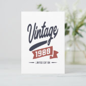 Cartons Réponse Né en 1980 Anniversaire (Debout devant)