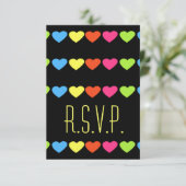 Cartons Réponse Neon Hearts (Mariage) (Debout devant)