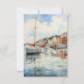 Cartons Réponse Newport, Rhode Island Destination Wedding (Dos)