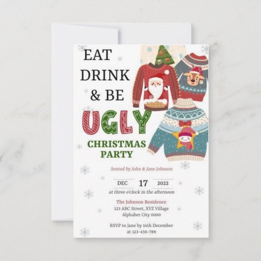 Cartons Réponse noël 2025 (Devant)