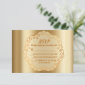 Cartons Réponse Noël doré Fêtes brillantes (Debout devant)