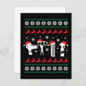 Cartons Réponse Noël Funny Coiffeur de Noël Noël Cadeau de Noël (Devant / Derrière)