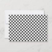 CARTONS RÉPONSE NOIR BLANC CLASSIQUE ÉCHÉANCIER SAVE THE DATE (Dos)
