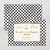 CARTONS RÉPONSE NOIR BLANC CLASSIQUE ÉCHÉANCIER SAVE THE DATE (Devant / Derrière)