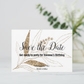 CARTONS RÉPONSE NOIR CLASSIQUE FEUILLE D'OR PRINTEMPS ÉVÉNEMENT À (Debout devant)