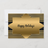 Cartons Réponse Noir Noir de Noël Elégant (Dos)