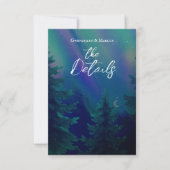 Cartons Réponse Northern Lights Forest Details Enclosure Card (Devant)