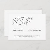 Cartons Réponse Nous avons des sièges réservés pour vous budget Cu (Devant / Derrière)