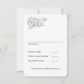 Cartons Réponse Nous faisons Calligraphie Mariage Aucune option de (Dos)