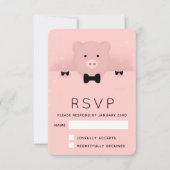 Cartons Réponse Nouvel An chinois 2019 Cochon de terre dans une Cr (Devant)