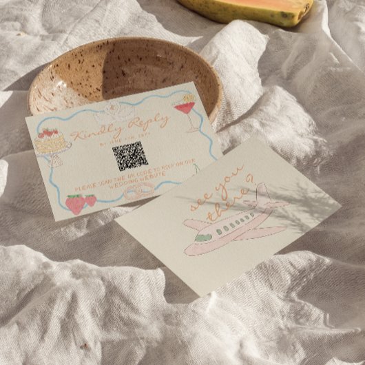 Cartons Réponse Nouvel Art Dessiné Code QR de Destination de Maria