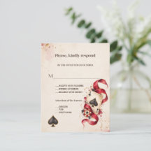 Nuit de casino à l'aquarelle élégante Mariage Bour