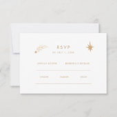 Cartons Réponse Nuit de noces Astronomie Lune Étoiles Dorées Mysti (Devant)