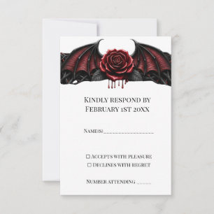 Cartons Réponse Nuit Éternelle Mariage Gothique Vampire Romance So