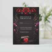 Cartons Réponse Nuit Éternelle Mariage Gothique Vampire Romance So (Debout devant)