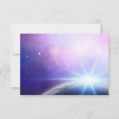 Cartons Réponse Nuit étoilée Sous Les Étoiles Mignonne Mariage Élé (Dos)