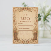 Cartons Réponse Occidental Rustique Vintage (Debout devant)