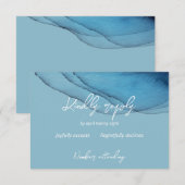 Cartons Réponse Océan bleu aquamarine (Devant / Derrière)