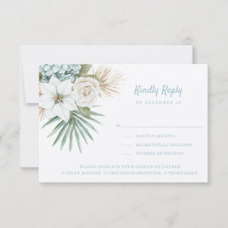 Cartons Réponse Ocean Shore | Beach | Kindly Reply | Meal Options 