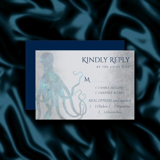 Cartons Réponse Octopus cosmique nautique | Sea Life Theme Entree