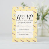 Cartons Réponse Oeufs et Bacon Petit-déjeuner Foodie Funny Motif (Debout devant)