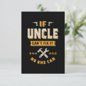 Cartons Réponse Oncle ne peut pas le réparer (Debout devant)