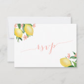 Cartons Réponse Options de cuisine Mariage de citron à script mode (Devant)