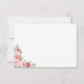 Cartons Réponse Options de repas de Roses Roses Roses Roses Roses  (Dos)