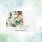 Cartons Réponse Or Dusty Blue Eucalyptus