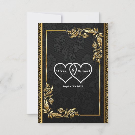 Cartons Réponse Or noir (Dos)