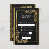 Cartons Réponse Or noir (Devant / Derrière)