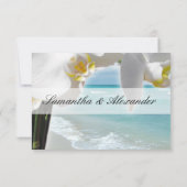 Cartons Réponse Orchidée Aqua Beach (Dos)