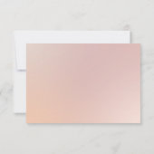 Cartons Réponse Orchidée botanique blanche rose Mariage floral (Dos)