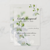 Cartons Réponse Orchidée douce et élégante (Devant / Derrière)