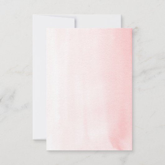 Cartons Réponse Orchidées blanches et roses roses Pampas Mariage R (Dos)