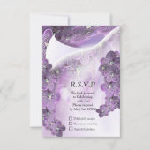 Cartons Réponse Orchidées de fleurs violettes (Devant)