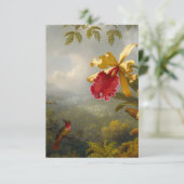 Cartons Réponse Orchidées et colibri Heade (Debout devant)