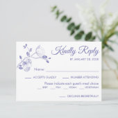 Cartons Réponse Orchidées florales modernes élégant choix de repas (Debout devant)