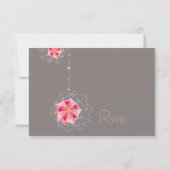 Cartons Réponse Origami rose suspensif lumières de l'ornement Mari (Dos)