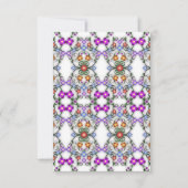 Cartons Réponse Ornement floral bébé fille et Rose (Devant)