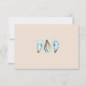 Cartons Réponse Oyster Roast Wedding Invitation, (Dos)