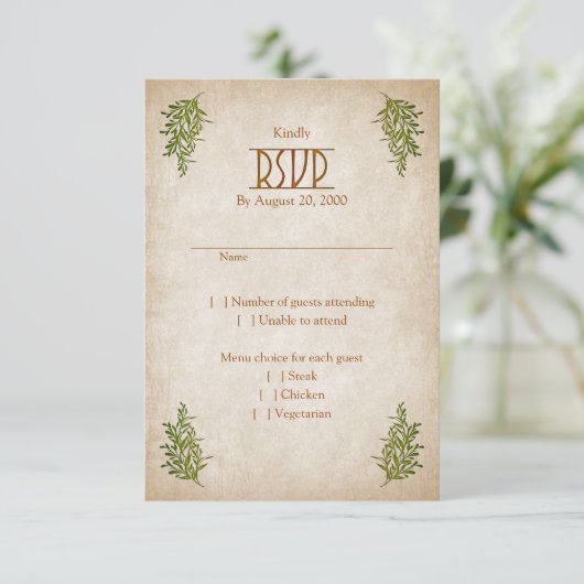 Cartons Réponse Pagan Handfasting Mariage (Debout devant)