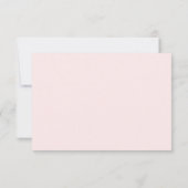 Cartons Réponse Painted Pink Checkerboard Pattern Wedding (Dos)