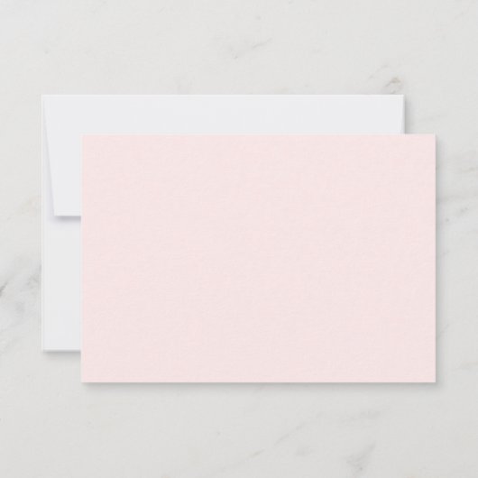 Cartons Réponse Painted Pink Checkerboard Pattern Wedding (Dos)