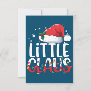 Cartons Réponse Pajamas de Noël Little Claus Correspondant Famille